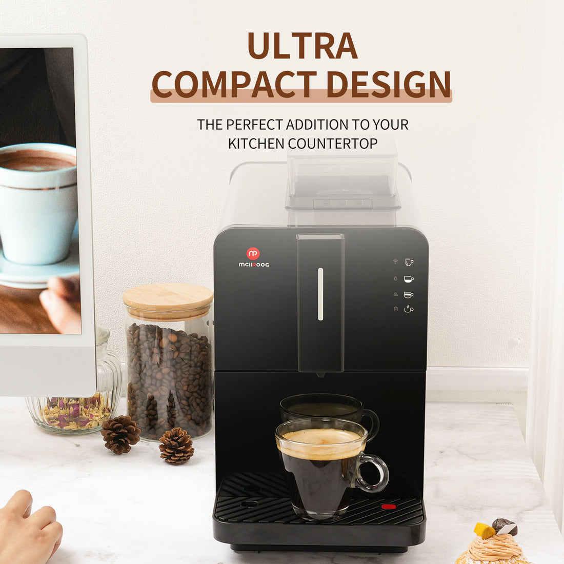 Fully Automatic Programmable Espresso Coffee Maker - Smart Home Coffee Maker