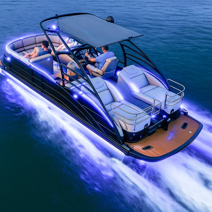 Luxe 22 Ft Aluminum Pontoon Boat Sport  Luxury party Yacht