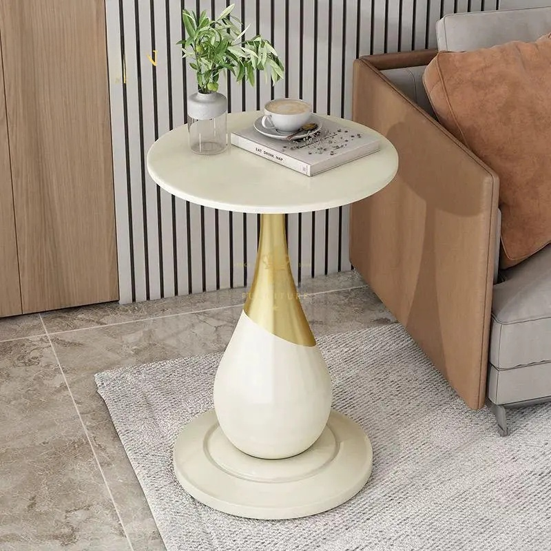 Modern Minimalist Iron Coffee Table Living Room Luxury Design Side Table