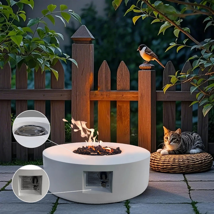 Lux star Modern PFB-M-34 Freestanding Fire Pit 