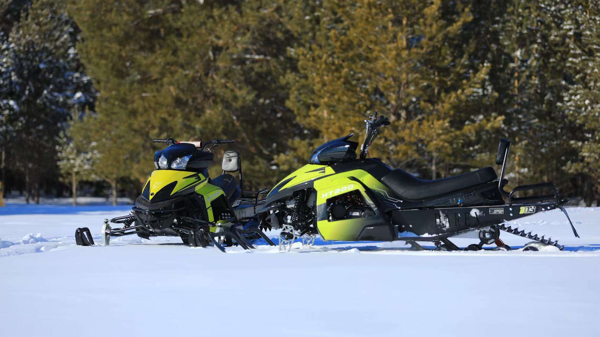 New 200cc Tracked Snowmobile | Winter Outdoor Recreation Vehicle for Snow Resorts
