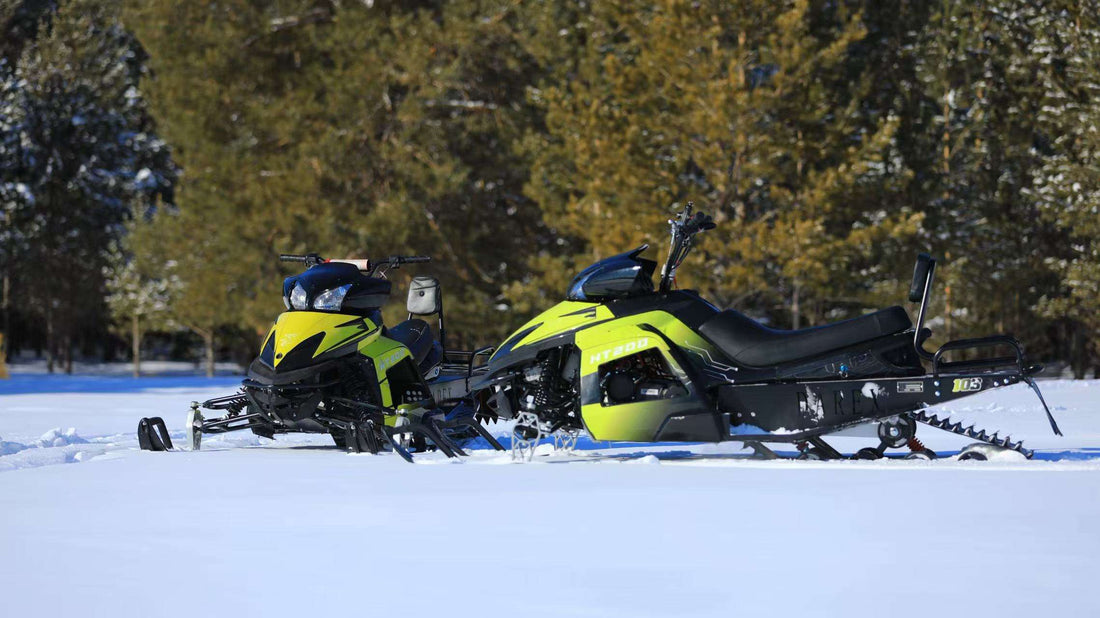 New 200cc Tracked Snowmobile | Winter Outdoor Recreation Vehicle for Snow Resorts