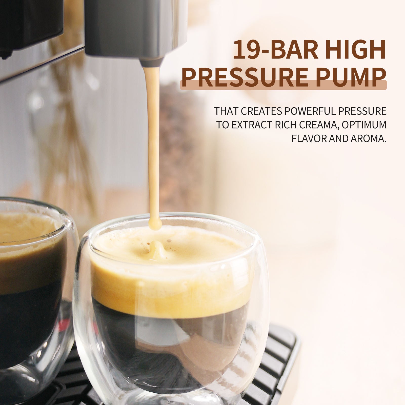 Fully Automatic Programmable Espresso Coffee Maker - Smart Home Coffee Maker