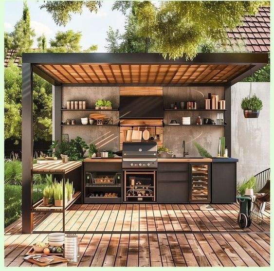 Premium Outdoor BBQ Gas Grill Kitchen Cabinet Set