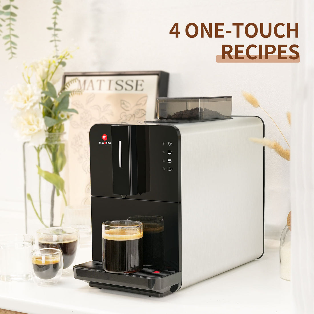 Fully Automatic Programmable Espresso Coffee Maker - Smart Home Coffee Maker