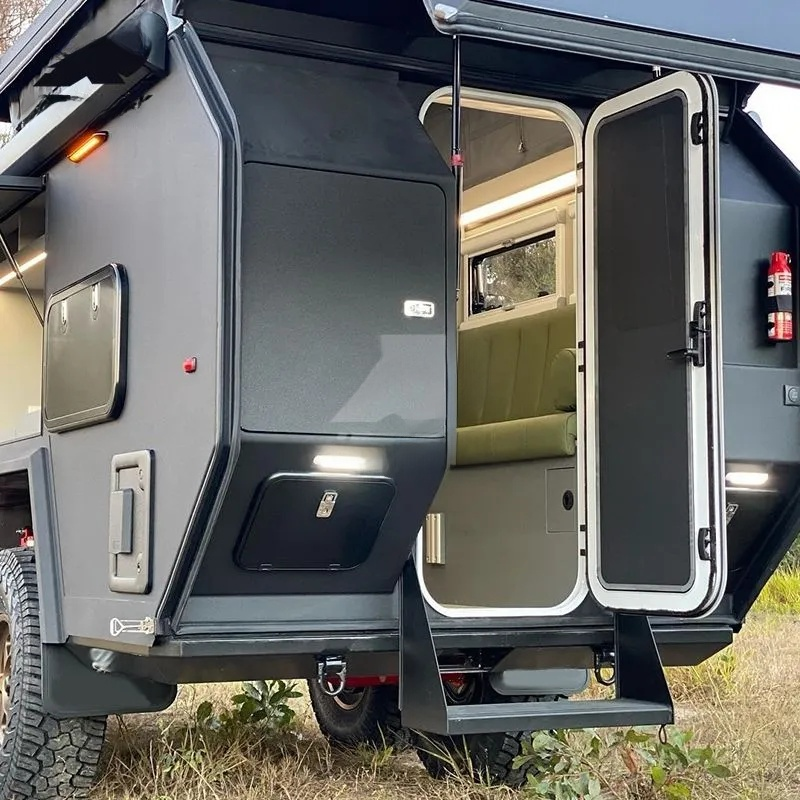 Premium Off-Road Mobile Office Caravan Trailer RV – Compact Camper House for Travel & Work