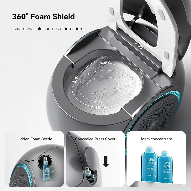 Modern Smart Automatic Flush Electric Bluetooth Speaker Toilet