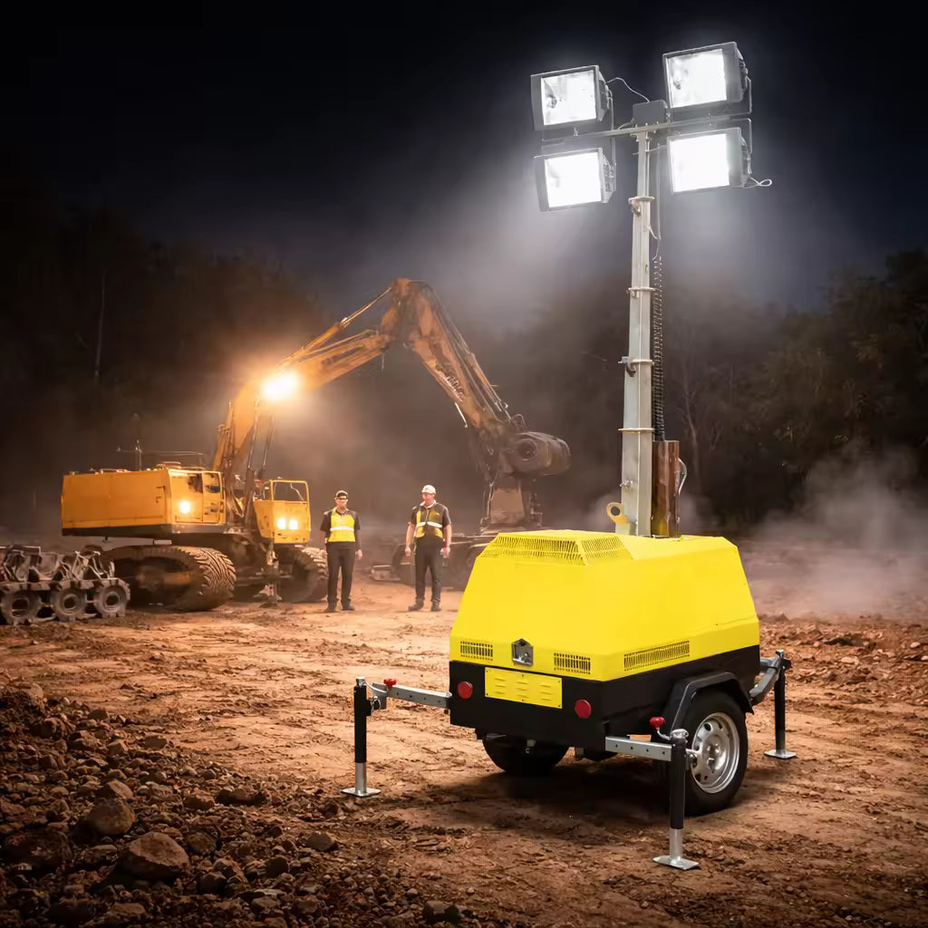 New Mobile Tower LED Light Battery Rechargeable Camping Works Light
