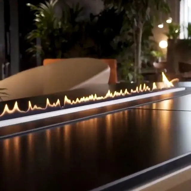 Premium  Remote Control 450Mm Linear Burner Bio Fireplace