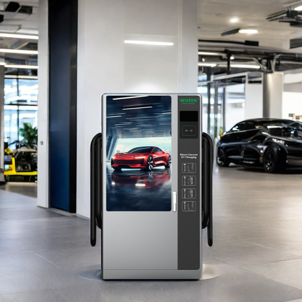 New Ultra Smart 360kW Commercial DC Fast EV Charging Station with Digital Advertising