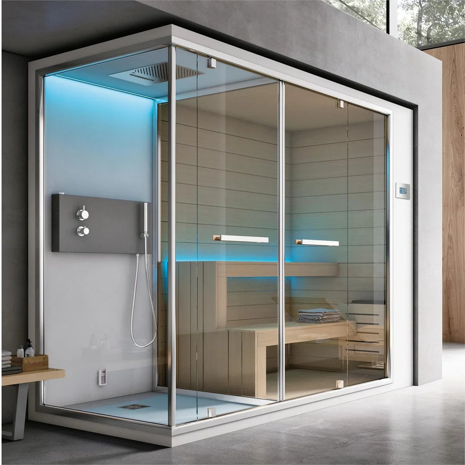 Hot Selling Home Steam Sauna Room with Shower Combination