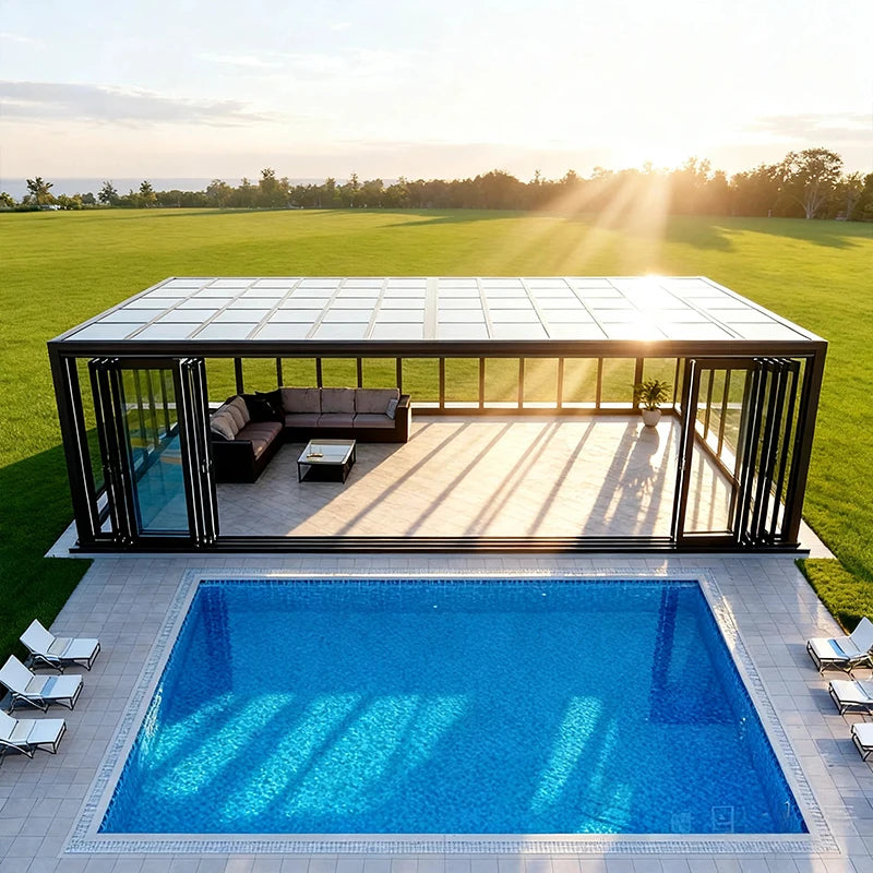 Fully Automatic Retractable Multipurpose Waterproof Sunroom