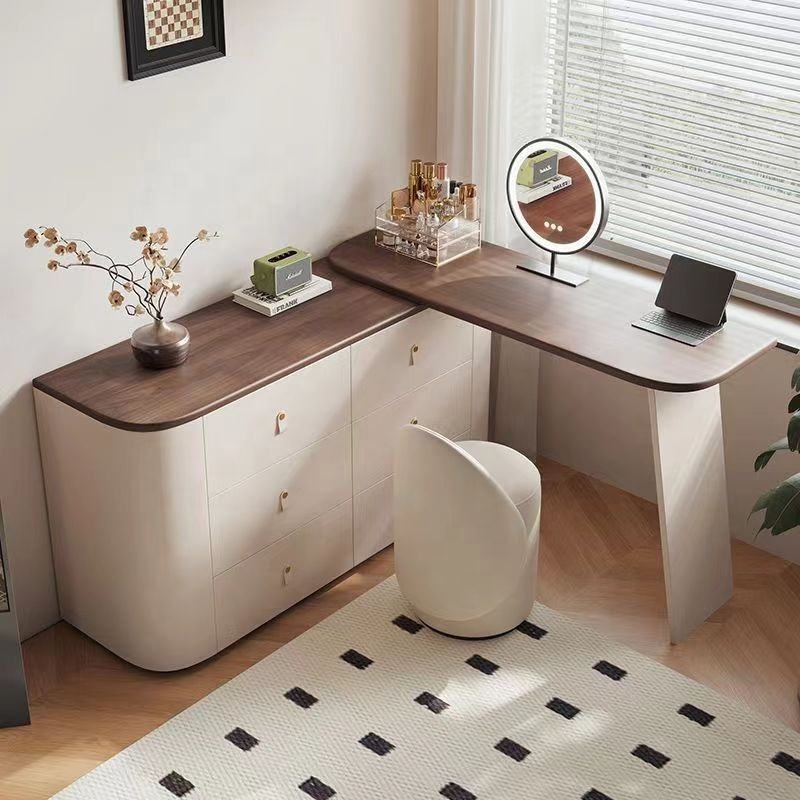 Smart Modern Dressing Table – Multi-Functional Princess Vanity with Mirror