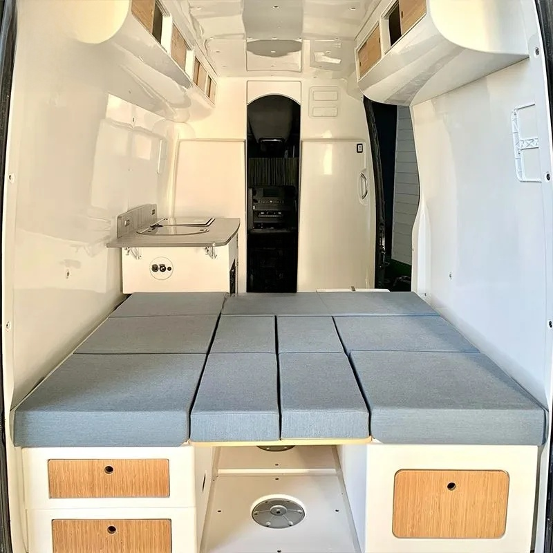 Modern Mini Camper Caravan – Teardrop Camping Pod with Bathroom | Compact Off-Road RV Trailer