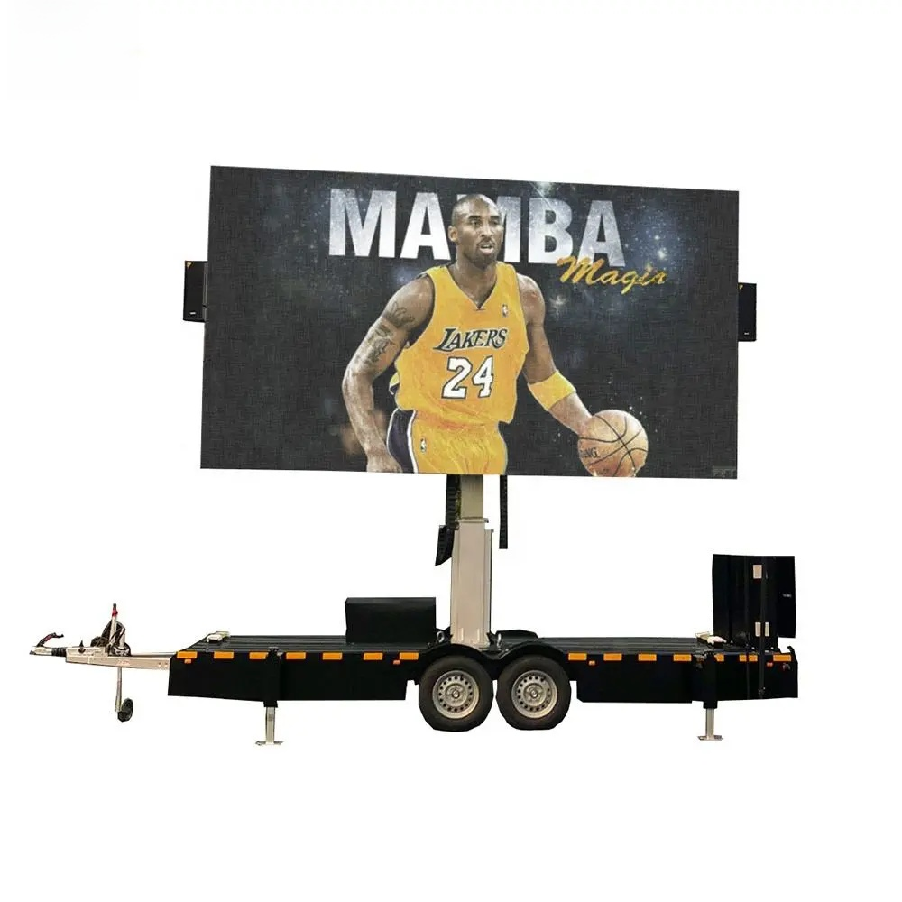 Smart Waterproof LED Display Mobile Trailer - Monocrystalline Solar Panel - Outdoor Roadshow Solution