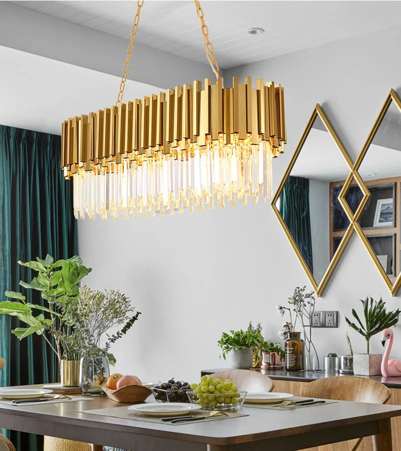 Modern Large Crystal Chandeliers Pendant Lights