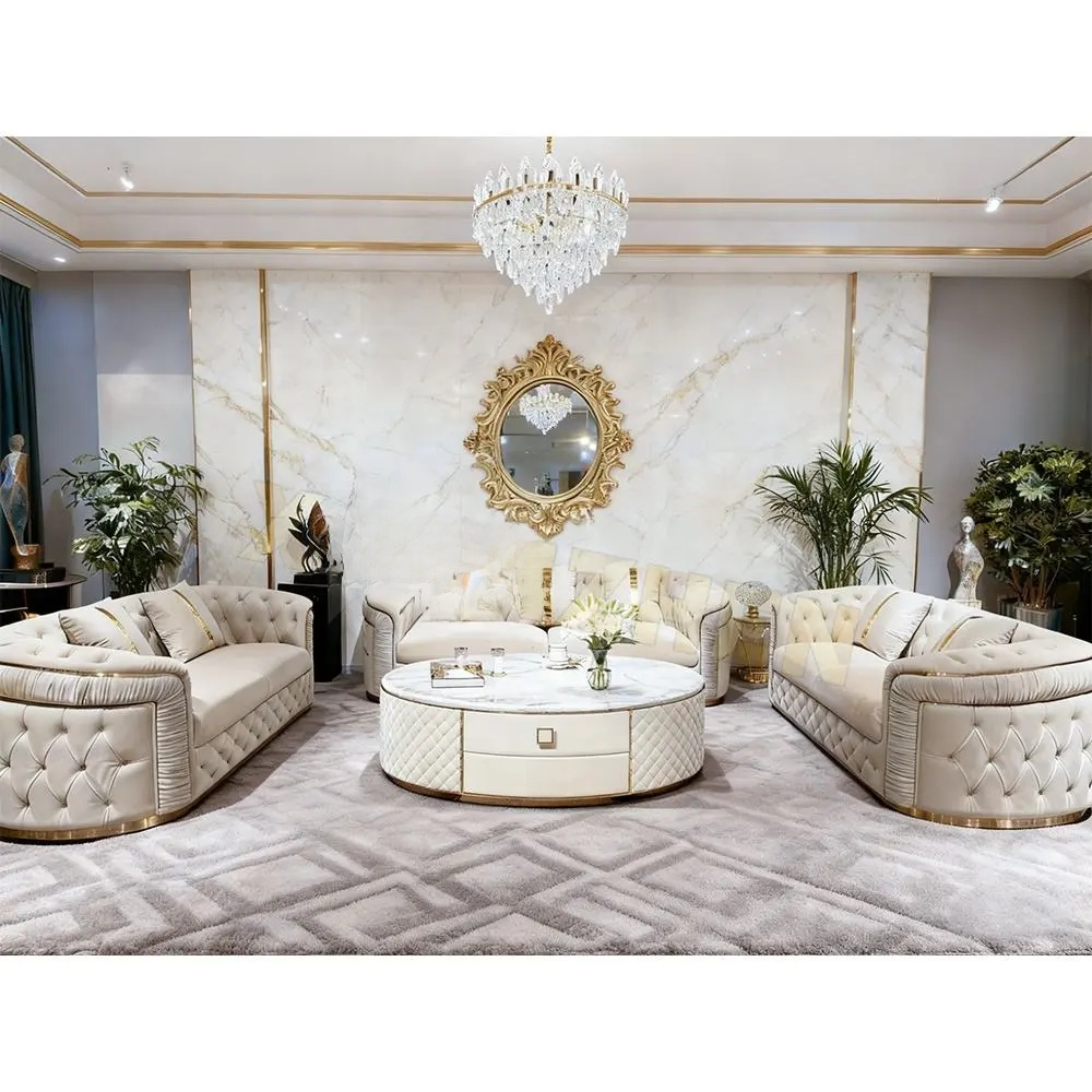 Italian Sofa Set – High-Quality Full Fabric Couch Steel Legs | Luxury Modern Living Room Sofa