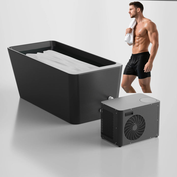 New Acrylic Cold Plunge Tub Ice Bathtub with 1Hp Pro Water Chiller Set