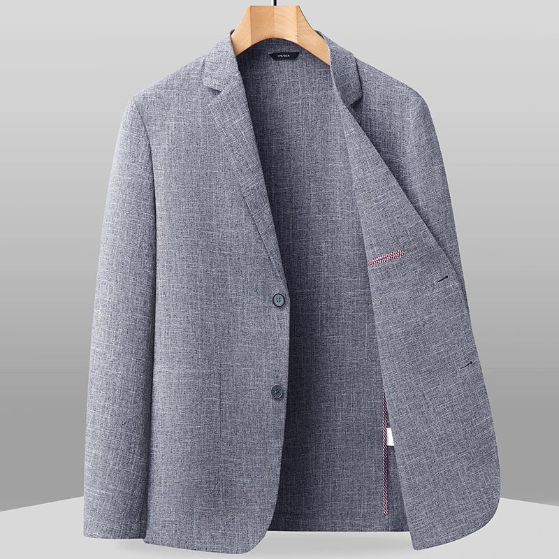 Men's Silk Jacquard Suit Jacket – Elegant Casual Mens Blazer