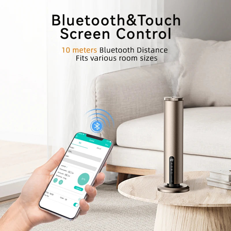 Modern Home Intelligent Aroma Essential Oil Diffuser, Smart APP-Controlled Electric Fragrance
