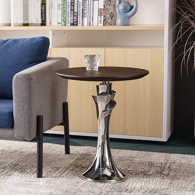 Modern Home Side Tables with Stainless Steel Stand