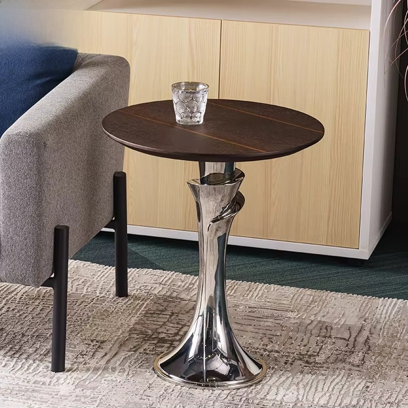 Modern Home Side Tables with Stainless Steel Stand