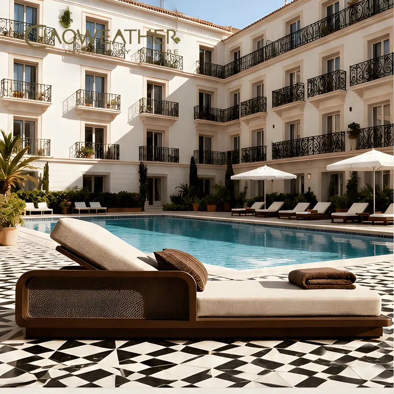 Luxury Outdoor Aluminum Lounge Furniture Set for Hotels, Villas and Resorts
