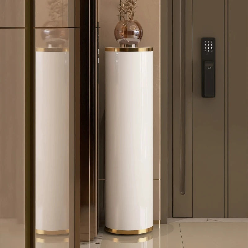Luxury Rotating Circular Shoe Cabinet – Cylindrical Vertical Shoe Organizer Rack for Home Storage