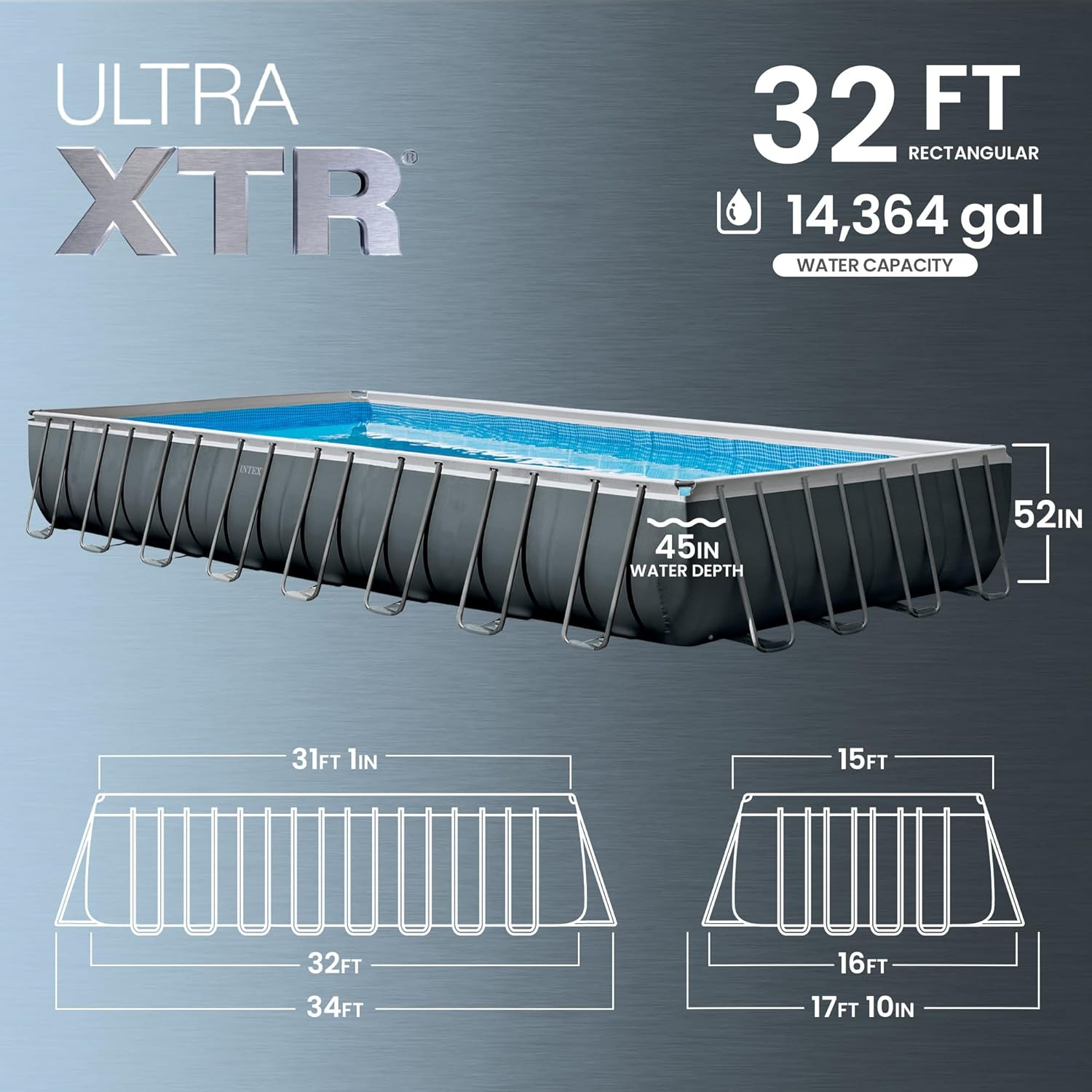 New In Above Ground Swimming Pool Set with Sand Filter Pump & Maintenance Kit
