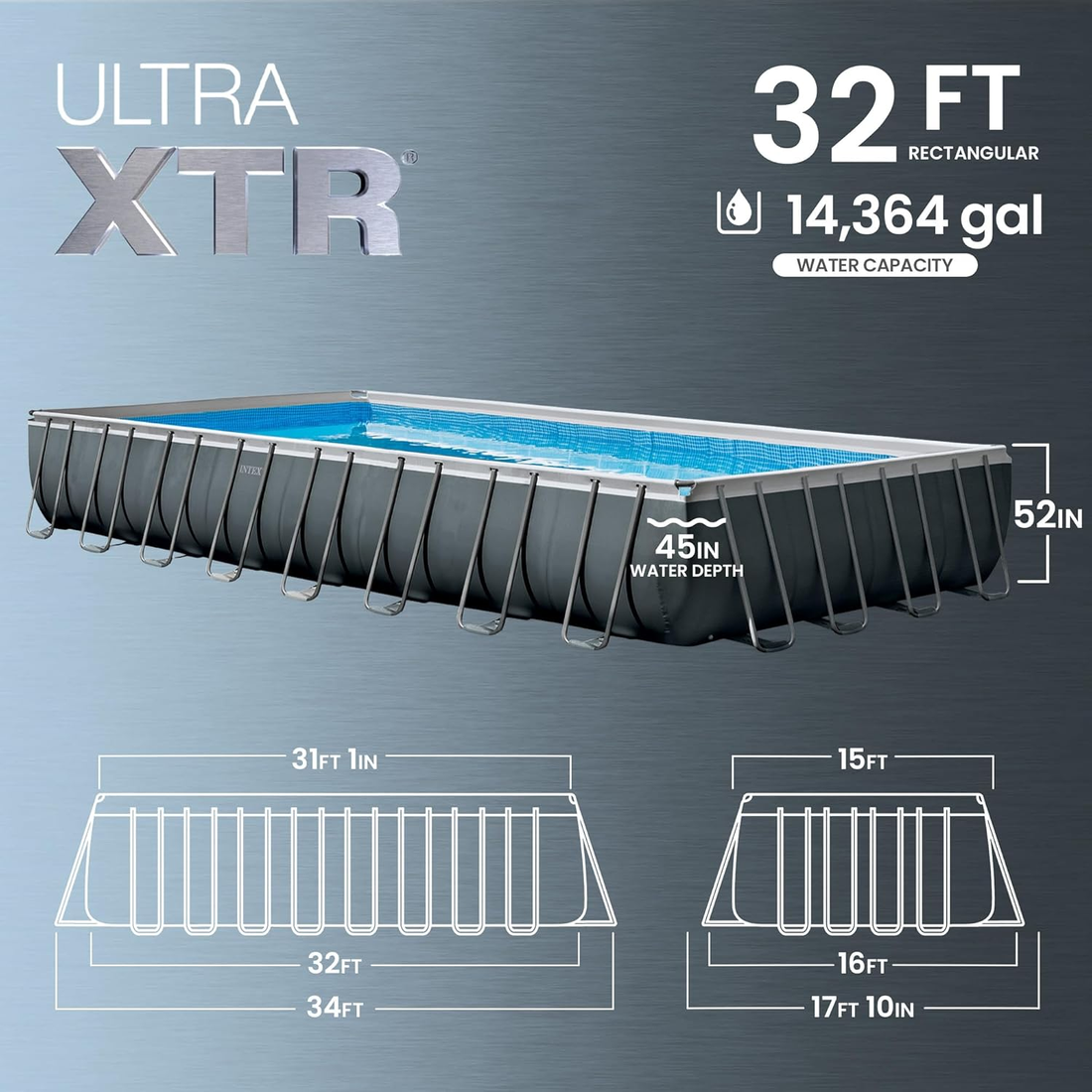 New In Above Ground Swimming Pool Set with Sand Filter Pump & Maintenance Kit