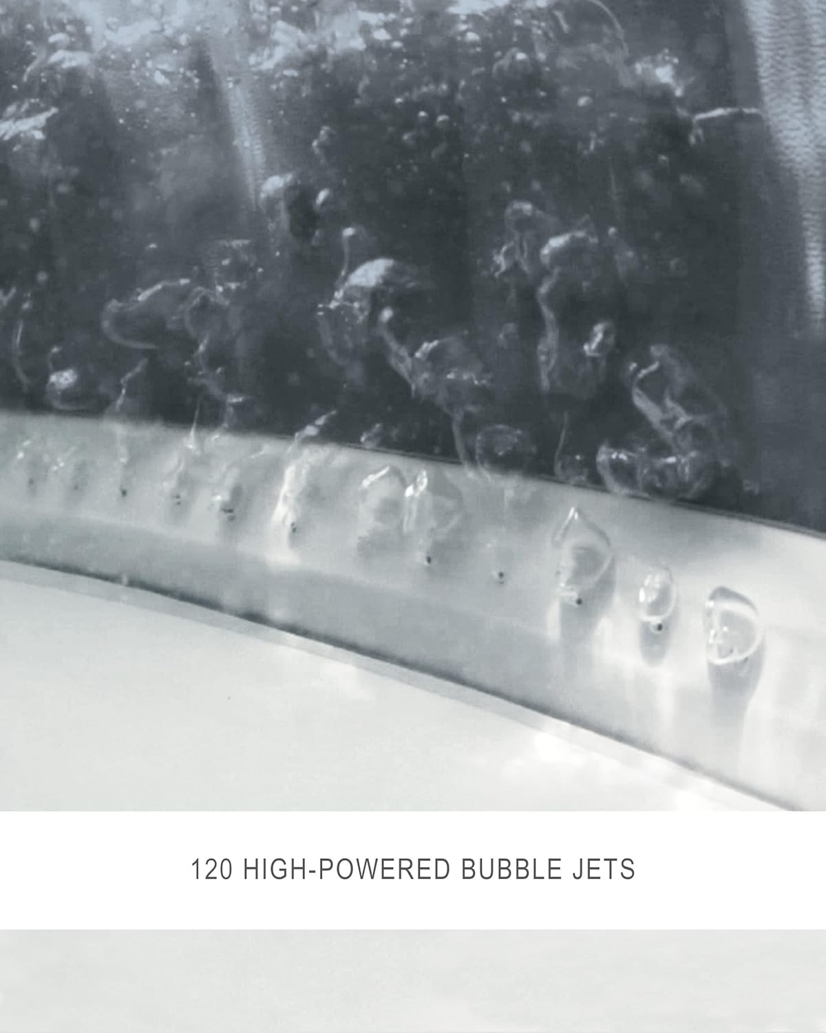 Pure Spa Bubble Deluxe Spa Set – Octagonal Inflatable Hot Tub with 120 Bubble Jets