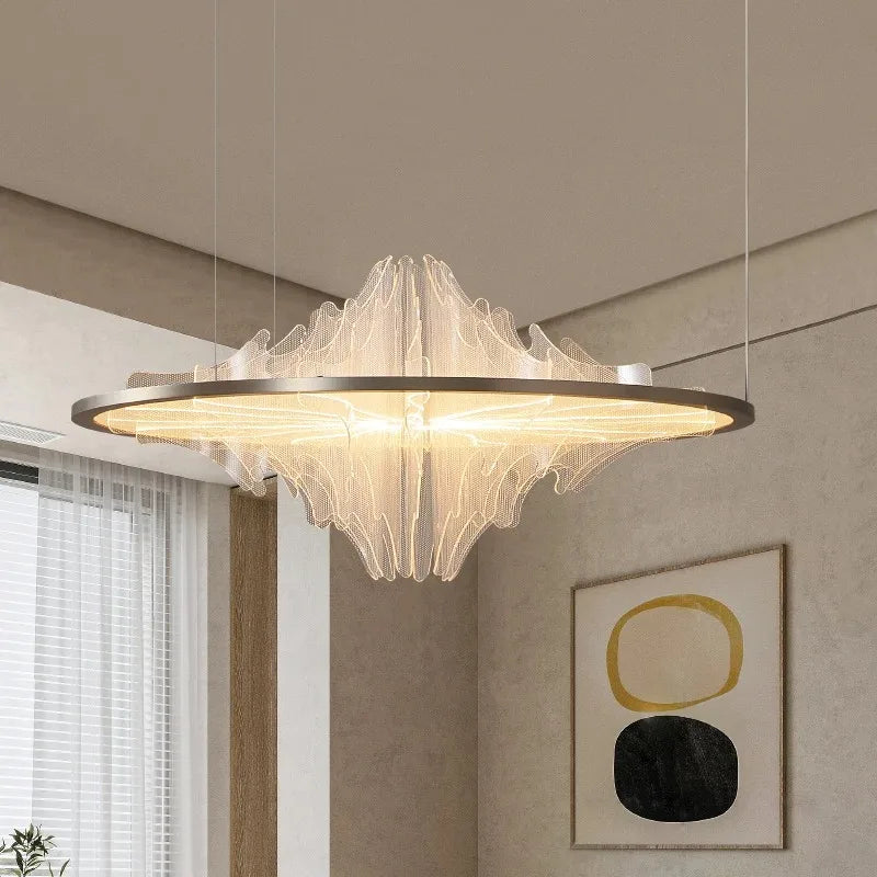 New Italian Designer Luxury Chandelier – Modern Round Artistic Ceiling Pendant Light
