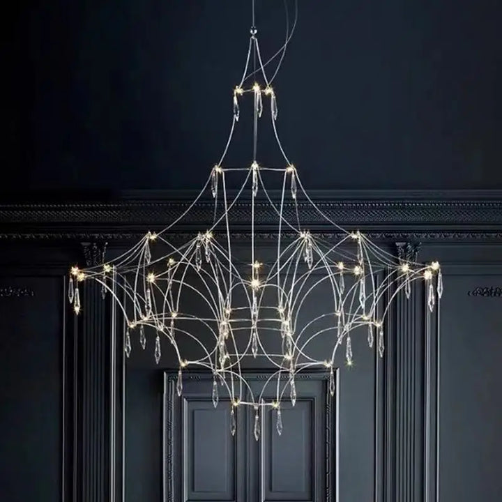 New Italian Minimalist LED Chandelier – Modern Starry Sky Ceiling Pendant