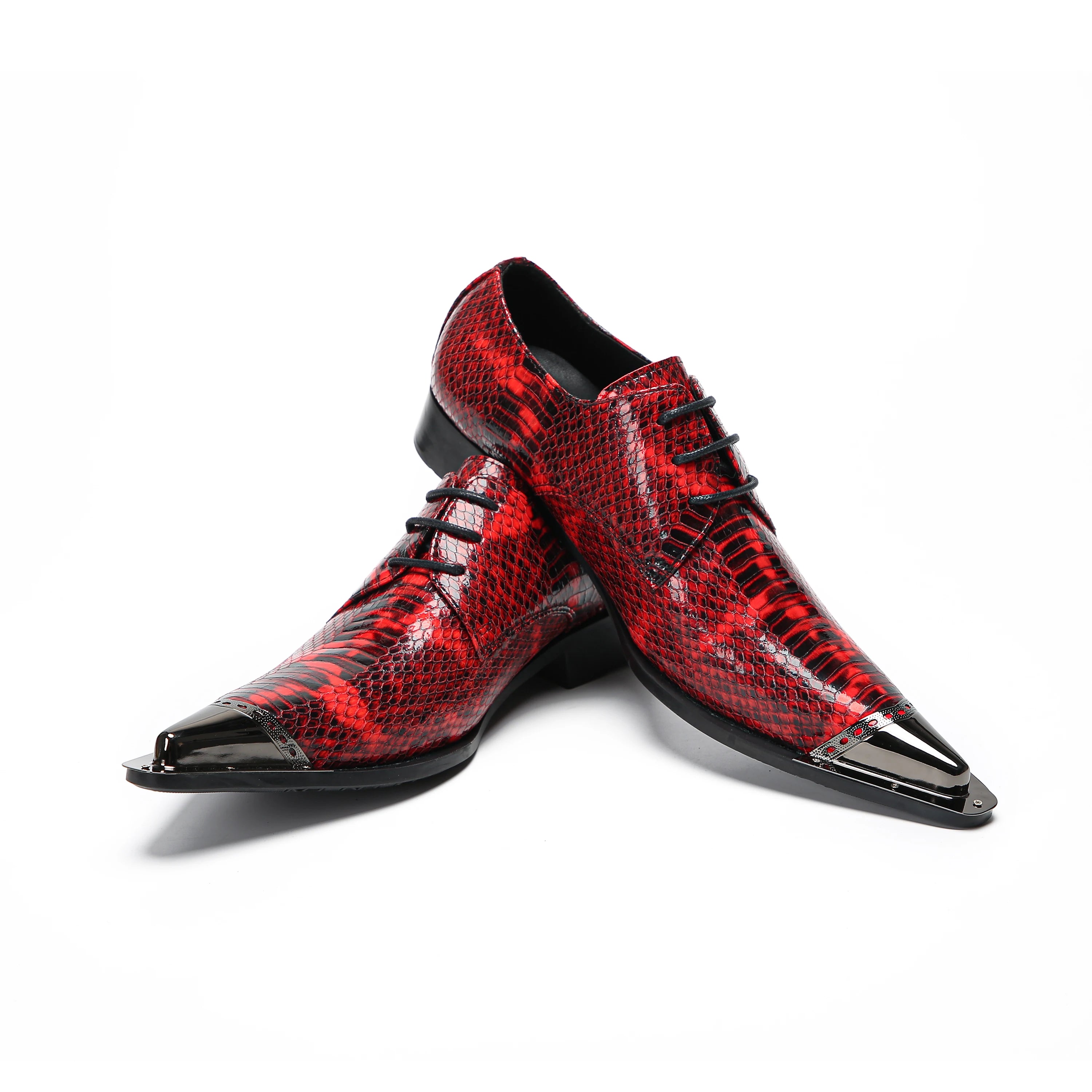 Mens Italian Genuine Leather Wedding Business Dress Shoes