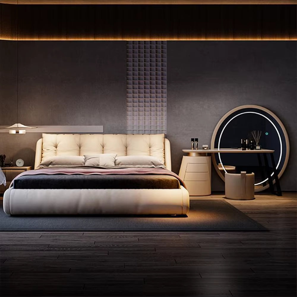 Italian Minimalist Full Body Mirror Makeup Table – Luxury Vanity