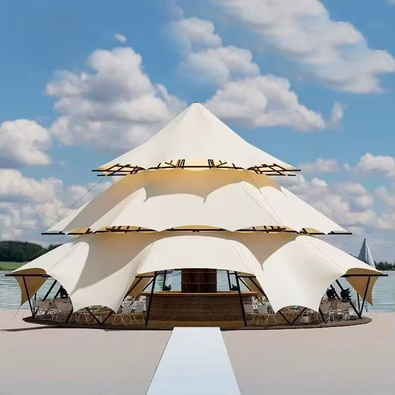 New Luxe 16M Large Crossover Geodesic Dome Canopy Tent , Glamping, Wedding and Events