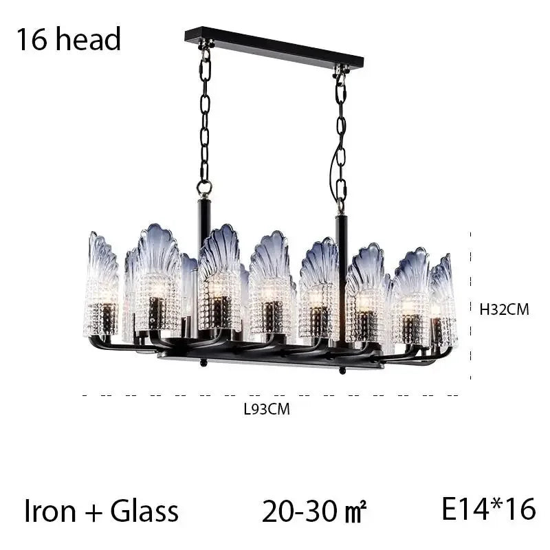 luxury LED Minimalist Jellyfish Chandelier – Modern Iron Pendant Lighting