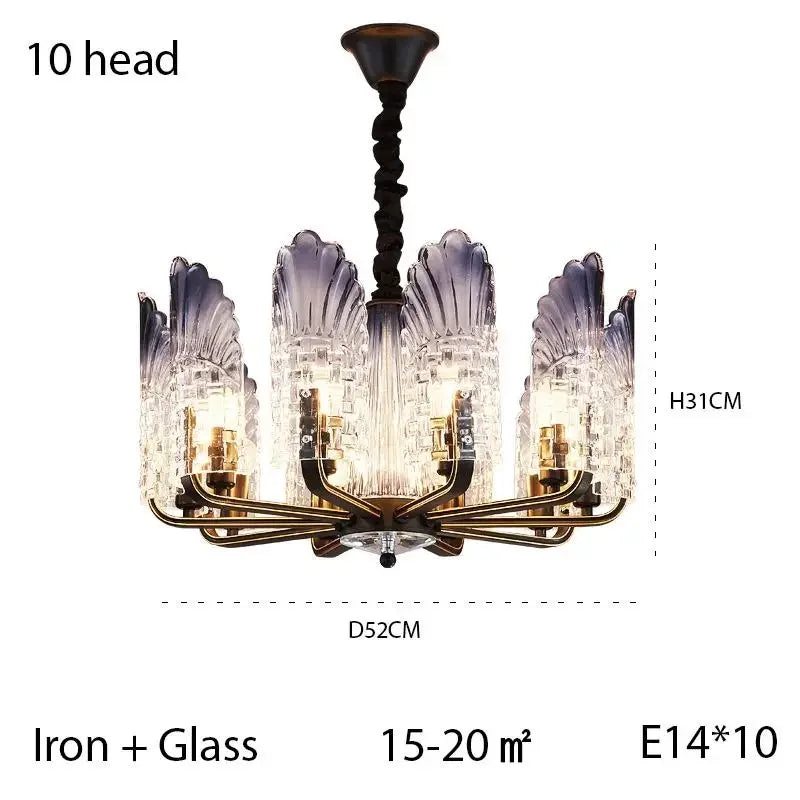 luxury LED Minimalist Jellyfish Chandelier – Modern Iron Pendant Lighting