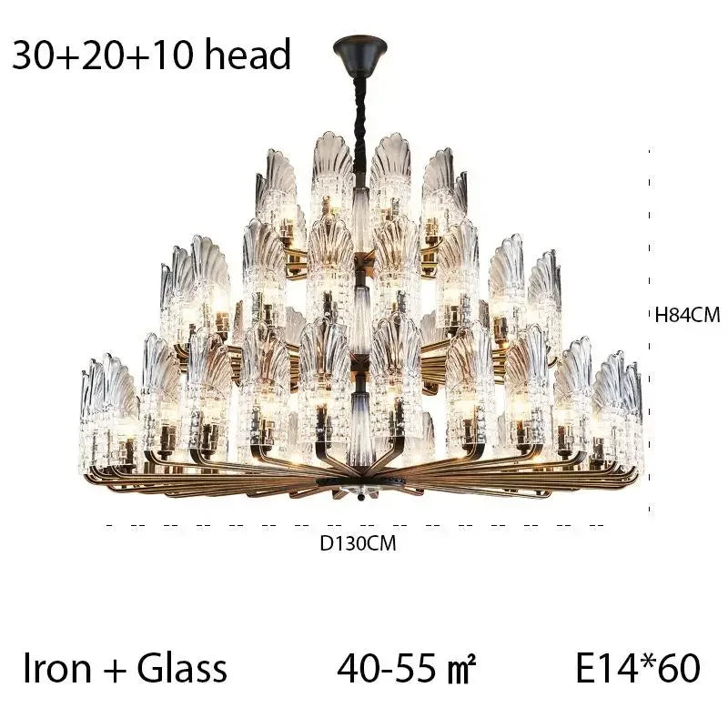 luxury LED Minimalist Jellyfish Chandelier – Modern Iron Pendant Lighting