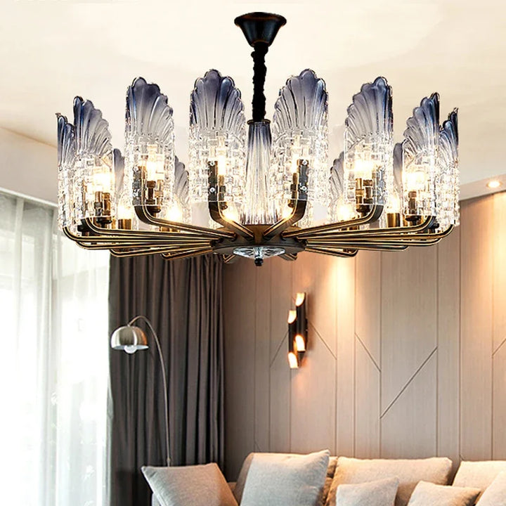luxury LED Minimalist Jellyfish Chandelier – Modern Iron Pendant Lighting