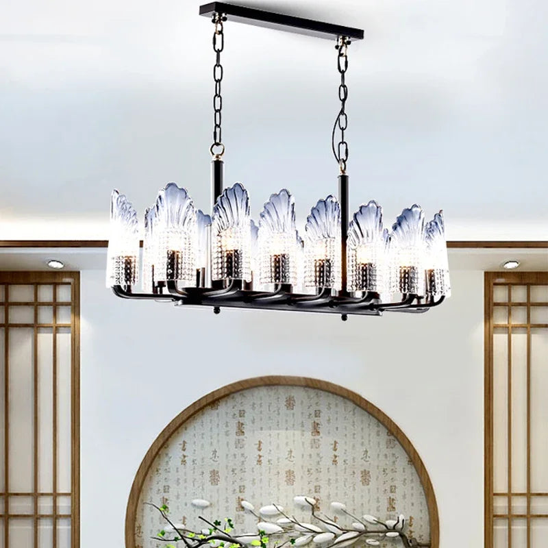 luxury LED Minimalist Jellyfish Chandelier – Modern Iron Pendant Lighting
