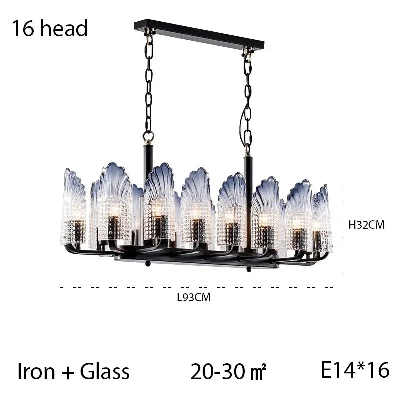 luxury LED Minimalist Jellyfish Chandelier – Modern Iron Pendant Lighting