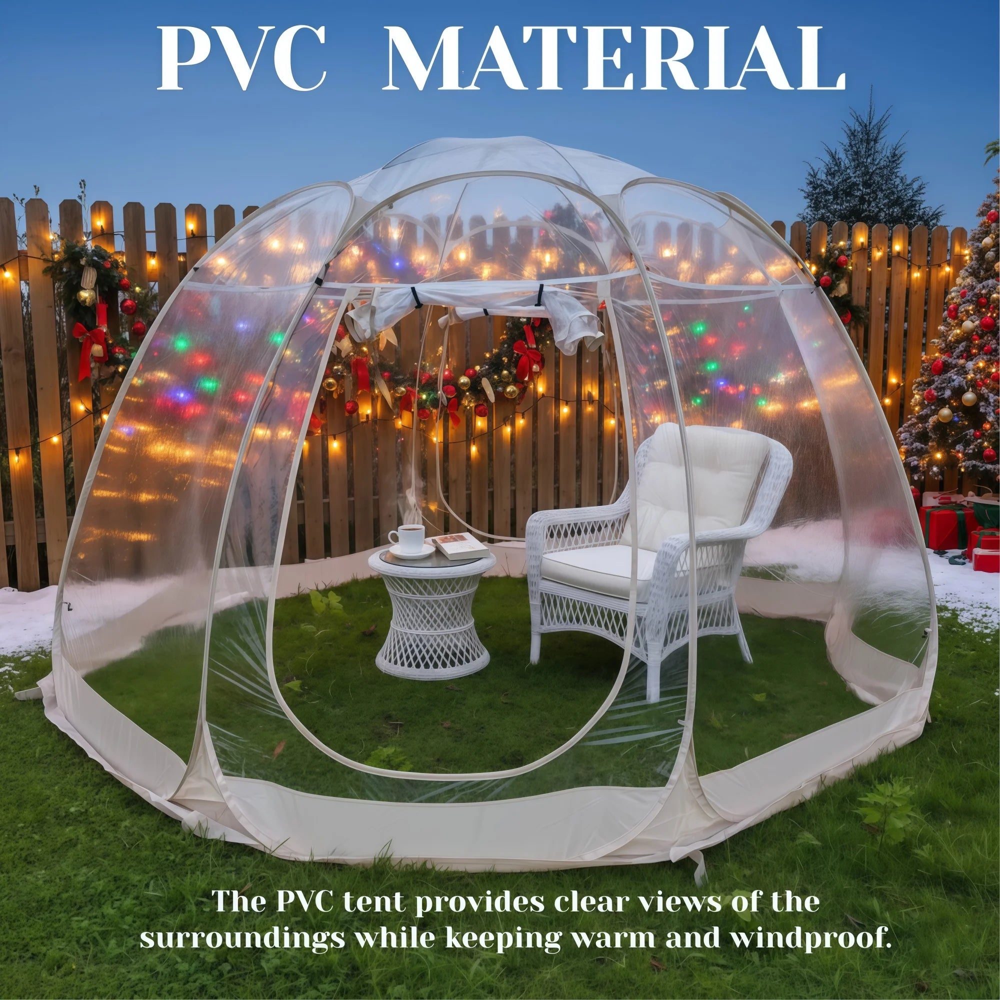 New Large Instant Pop-Up Bubble Tent – Weatherproof Outdoor Igloo Shelter