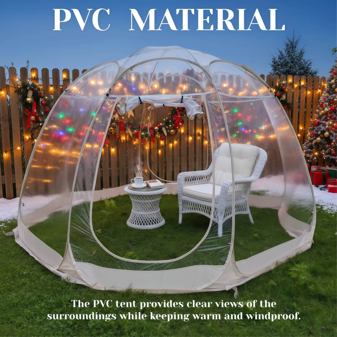 New Large Instant Pop-Up Bubble Tent – Weatherproof Outdoor Igloo Shelter