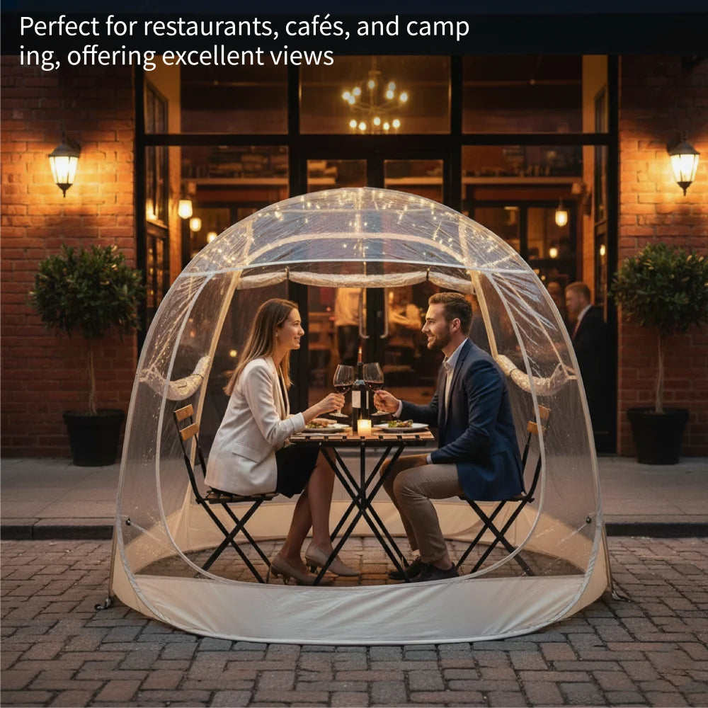 New Large Pop-Up Bubble Tent – Weatherproof Outdoor Igloo Shelter for Camping and Patios