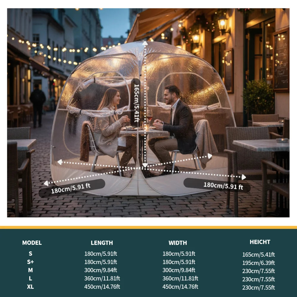 New Large Pop-Up Bubble Tent – Weatherproof Outdoor Igloo Shelter for Camping and Patios
