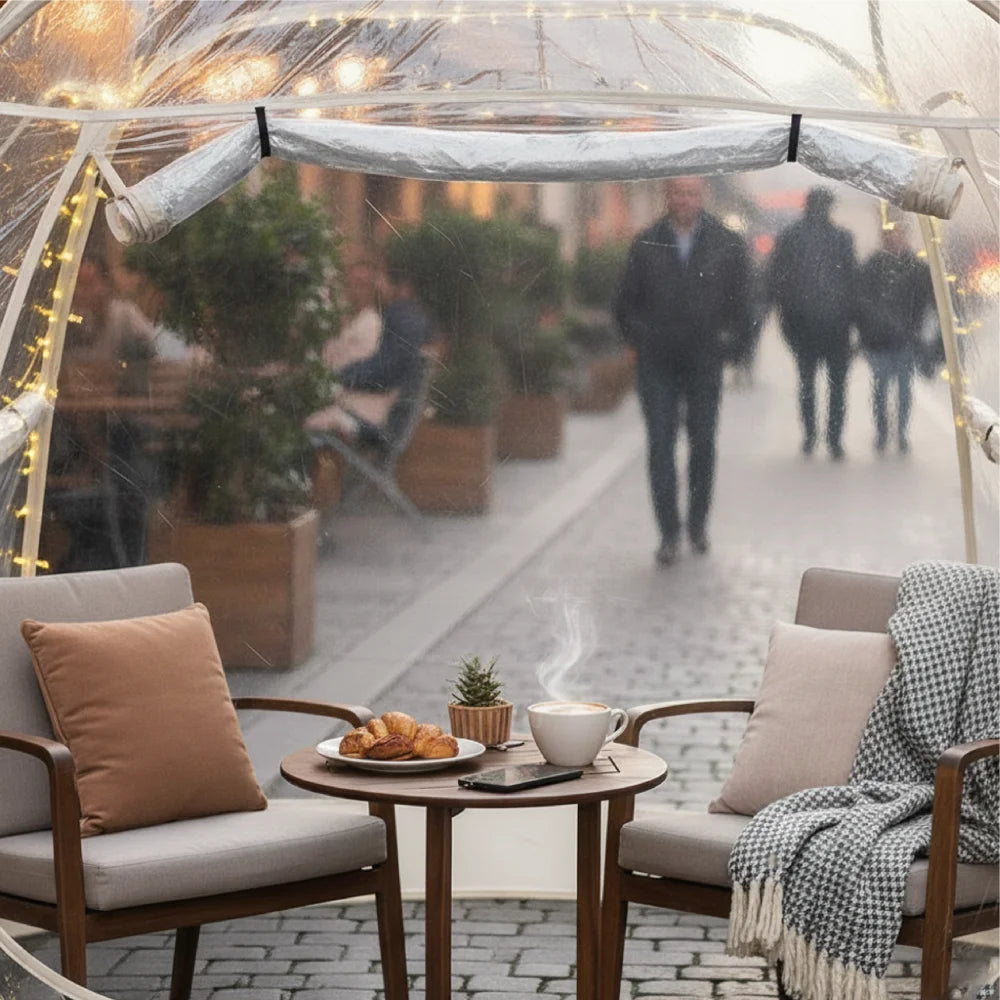 New Large Pop-Up Bubble Tent – Weatherproof Outdoor Igloo Shelter for Camping and Patios