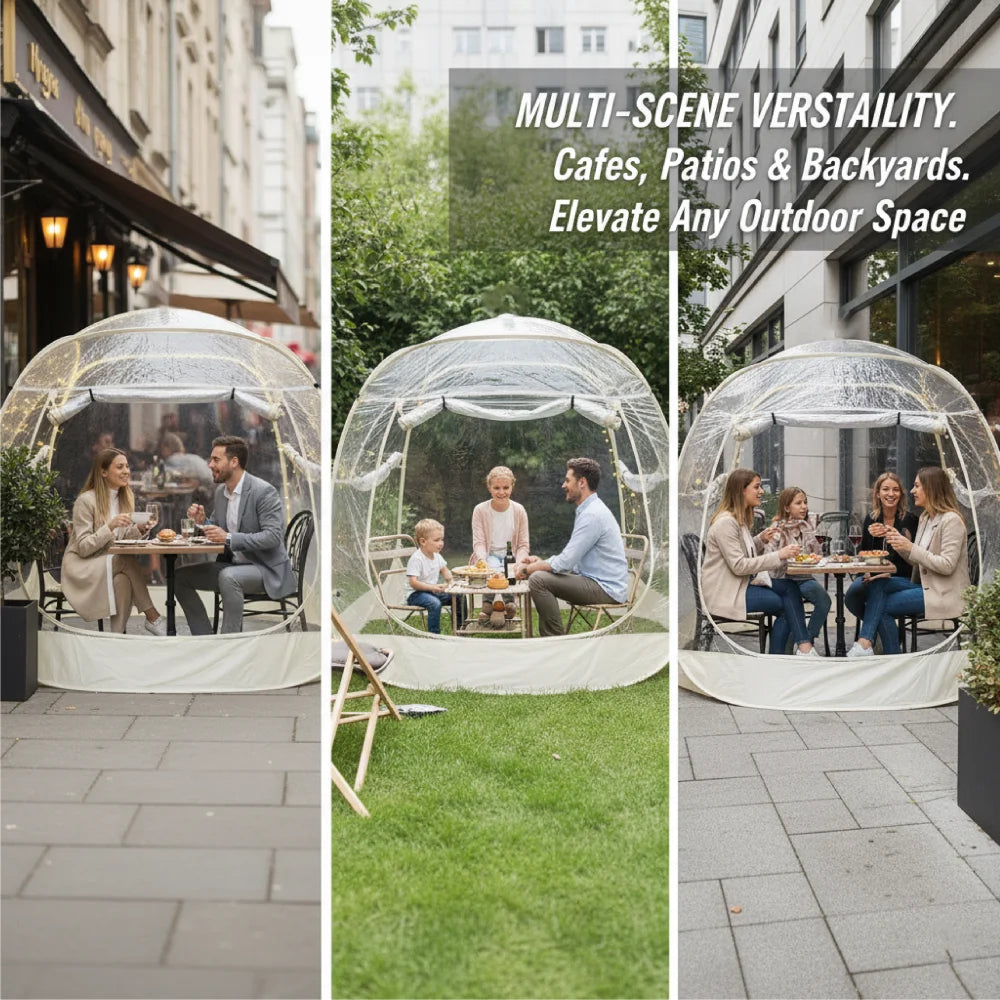 New Large Pop-Up Bubble Tent – Weatherproof Outdoor Igloo Shelter for Camping and Patios