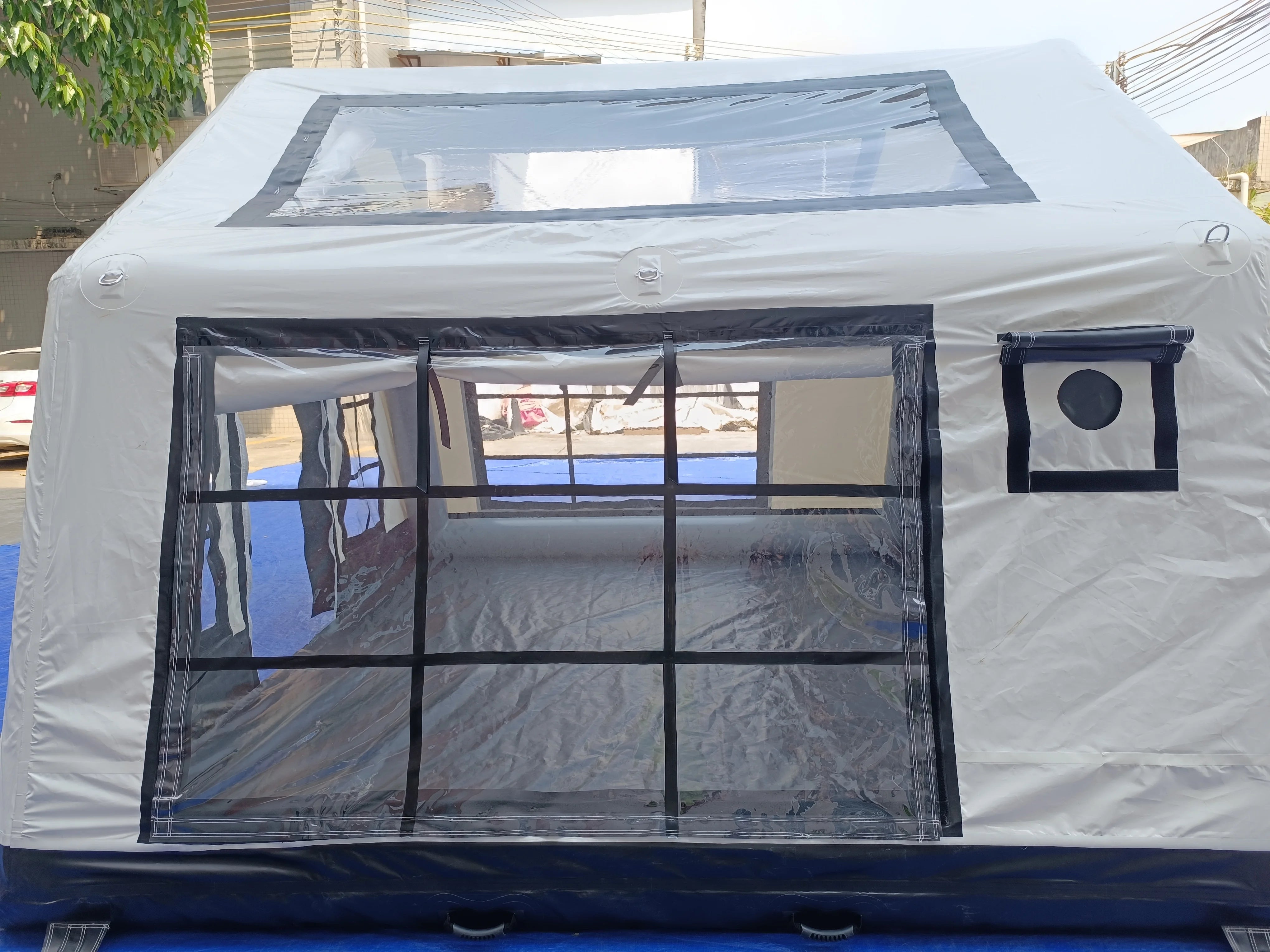 New Large Portable Glamping Inflatable Cabin Tent – Waterproof Family Camping Tent with Air Pole Structure