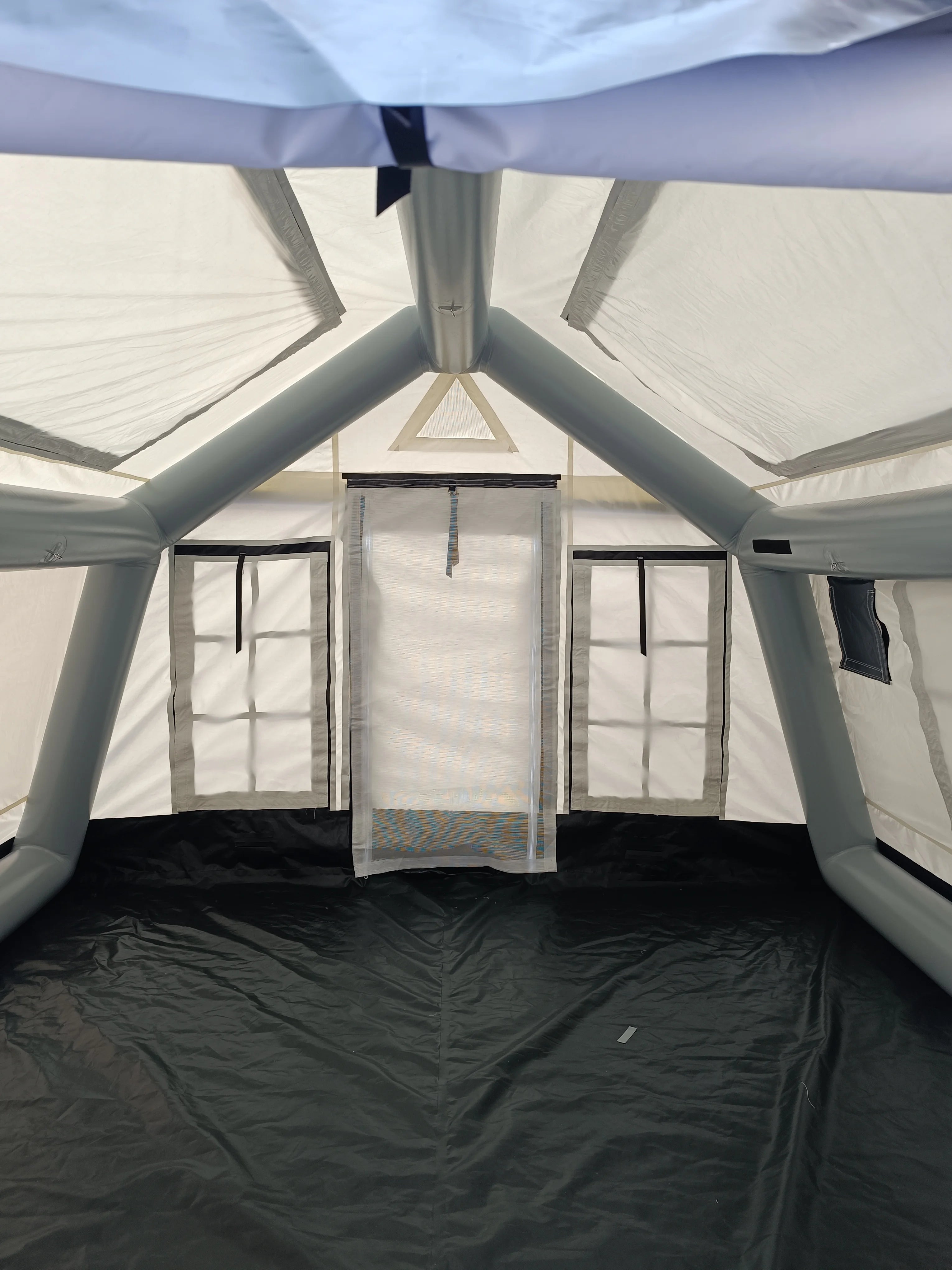 New Large Portable Glamping Inflatable Cabin Tent – Waterproof Family Camping Tent with Air Pole Structure